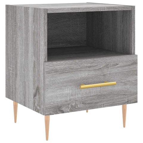 vidaXL Bedside Cabinets 2 pcs Grey Sonoma 40x35x47.5 cm Engineered Wood