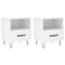 vidaXL Bedside Cabinets 2 pcs White 40x35x47.5 cm Engineered Wood