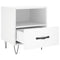 vidaXL Bedside Cabinets 2 pcs White 40x35x47.5 cm Engineered Wood