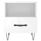 vidaXL Bedside Cabinets 2 pcs High Gloss White 40x35x47.5 cm Engineered Wood