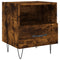 vidaXL Bedside Cabinet Smoked Oak 40x35x47.5 cm Engineered Wood