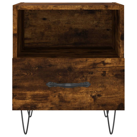 vidaXL Bedside Cabinets 2 pcs Smoked Oak 40x35x47.5 cm Engineered Wood