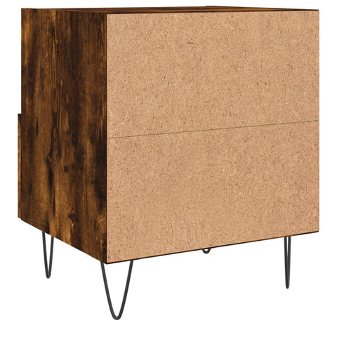vidaXL Bedside Cabinets 2 pcs Smoked Oak 40x35x47.5 cm Engineered Wood
