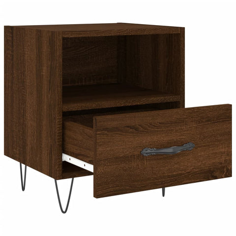 vidaXL Bedside Cabinets 2 pcs Brown Oak 40x35x47.5 cm Engineered Wood
