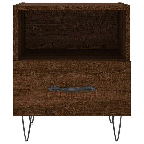 vidaXL Bedside Cabinets 2 pcs Brown Oak 40x35x47.5 cm Engineered Wood