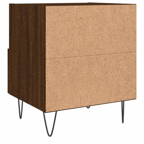 vidaXL Bedside Cabinets 2 pcs Brown Oak 40x35x47.5 cm Engineered Wood