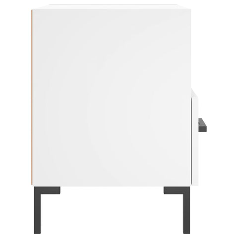 vidaXL Bedside Cabinets 2 pcs White 40x35x47.5 cm Engineered Wood