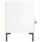 vidaXL Bedside Cabinet High Gloss White 40x35x47.5 cm Engineered Wood