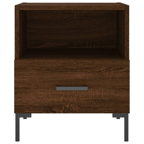 vidaXL Bedside Cabinets 2 pcs Brown Oak 40x35x47.5 cm Engineered Wood