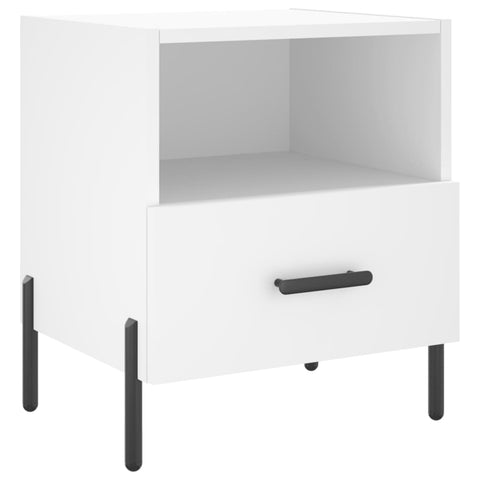vidaXL Bedside Cabinets 2 pcs White 40x35x47.5 cm Engineered Wood