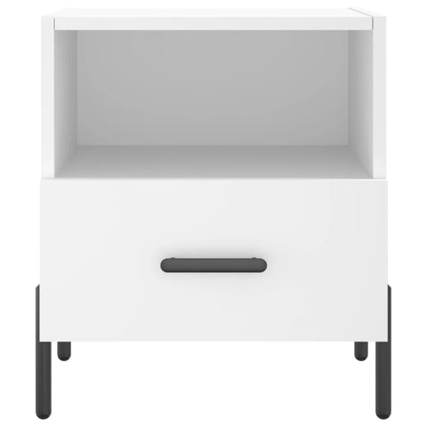 vidaXL Bedside Cabinets 2 pcs White 40x35x47.5 cm Engineered Wood