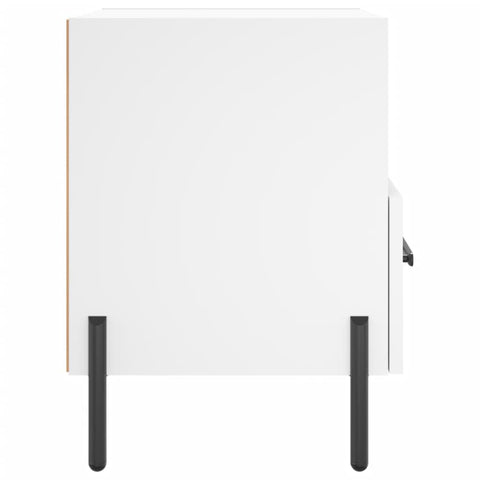 vidaXL Bedside Cabinets 2 pcs White 40x35x47.5 cm Engineered Wood