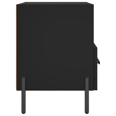 vidaXL Bedside Cabinets 2 pcs Black 40x35x47.5 cm Engineered Wood