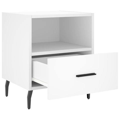 vidaXL Bedside Cabinets 2 pcs White 40x35x47.5 cm Engineered Wood