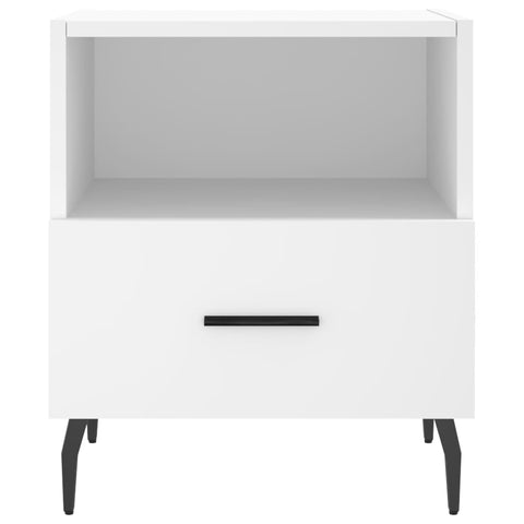 vidaXL Bedside Cabinets 2 pcs White 40x35x47.5 cm Engineered Wood