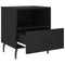 vidaXL Bedside Cabinets 2 pcs Black 40x35x47.5 cm Engineered Wood