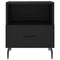vidaXL Bedside Cabinets 2 pcs Black 40x35x47.5 cm Engineered Wood