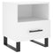 vidaXL Bedside Cabinet White 40x35x47.5 cm Engineered Wood