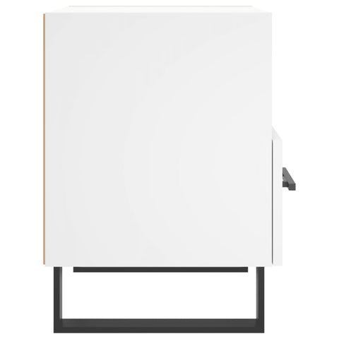 vidaXL Bedside Cabinet White 40x35x47.5 cm Engineered Wood