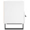 vidaXL Bedside Cabinet White 40x35x47.5 cm Engineered Wood