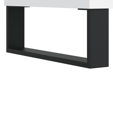 vidaXL Bedside Cabinet White 40x35x47.5 cm Engineered Wood