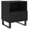 vidaXL Bedside Cabinets 2 pcs Black 40x35x47.5 cm Engineered Wood