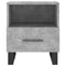 vidaXL Bedside Cabinet Concrete Grey 40x35x47.5 cm Engineered Wood