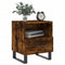 vidaXL Bedside Cabinet Smoked Oak 40x35x47.5 cm Engineered Wood