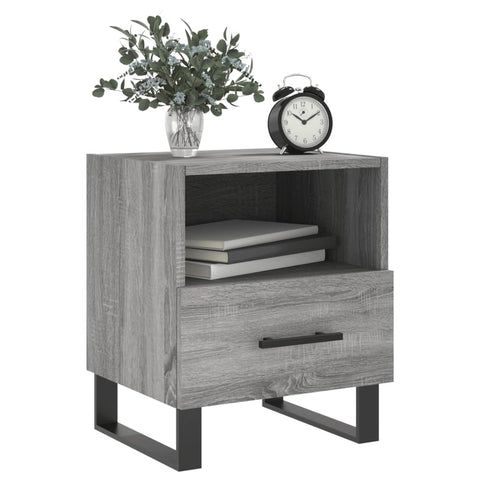vidaXL Bedside Cabinets 2 pcs Grey Sonoma 40x35x47.5 cm Engineered Wood