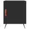 vidaXL Bedside Cabinets 2 pcs Black 40x40x50 cm Engineered Wood