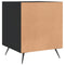 vidaXL Bedside Cabinets 2 pcs Black 40x40x50 cm Engineered Wood