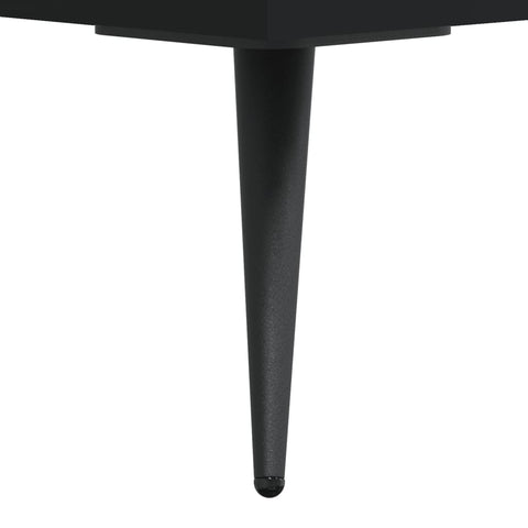 vidaXL Bedside Cabinets 2 pcs Black 40x40x50 cm Engineered Wood