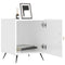 vidaXL Bedside Cabinet High Gloss White 40x40x50 cm Engineered Wood