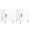 vidaXL Bedside Cabinets 2 pcs High Gloss White 40x40x50 cm Engineered Wood