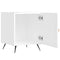vidaXL Bedside Cabinets 2 pcs High Gloss White 40x40x50 cm Engineered Wood