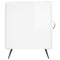 vidaXL Bedside Cabinets 2 pcs High Gloss White 40x40x50 cm Engineered Wood