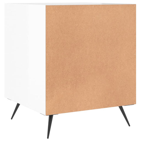 vidaXL Bedside Cabinets 2 pcs High Gloss White 40x40x50 cm Engineered Wood