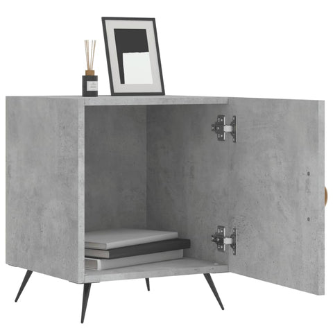 vidaXL Bedside Cabinet Concrete Grey 40x40x50 cm Engineered Wood