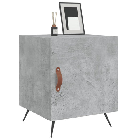 vidaXL Bedside Cabinet Concrete Grey 40x40x50 cm Engineered Wood
