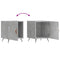 vidaXL Bedside Cabinets 2 pcs Concrete Grey 40x40x50 cm Engineered Wood