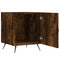 vidaXL Bedside Cabinet Smoked Oak 40x40x50 cm Engineered Wood