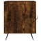 vidaXL Bedside Cabinet Smoked Oak 40x40x50 cm Engineered Wood