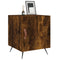 vidaXL Bedside Cabinet Smoked Oak 40x40x50 cm Engineered Wood