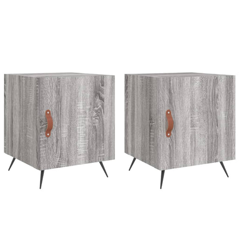 vidaXL Bedside Cabinets 2 pcs Grey Sonoma 40x40x50 cm Engineered Wood