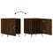 vidaXL Bedside Cabinets 2 pcs Brown Oak 40x40x50 cm Engineered Wood