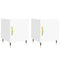 vidaXL Bedside Cabinets 2 pcs White 40x40x50 cm Engineered Wood