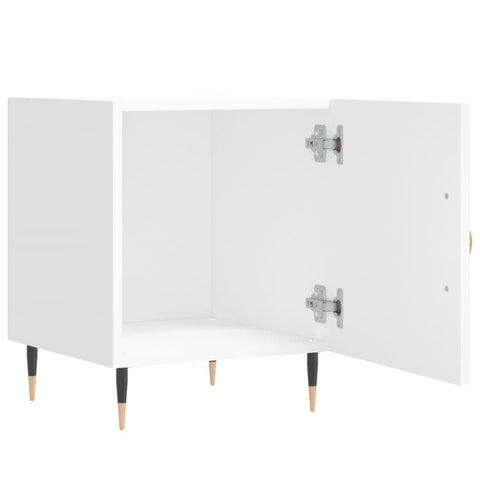 vidaXL Bedside Cabinets 2 pcs White 40x40x50 cm Engineered Wood