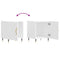 vidaXL Bedside Cabinets 2 pcs White 40x40x50 cm Engineered Wood