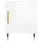 vidaXL Bedside Cabinets 2 pcs High Gloss White 40x40x50 cm Engineered Wood