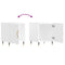 vidaXL Bedside Cabinets 2 pcs High Gloss White 40x40x50 cm Engineered Wood